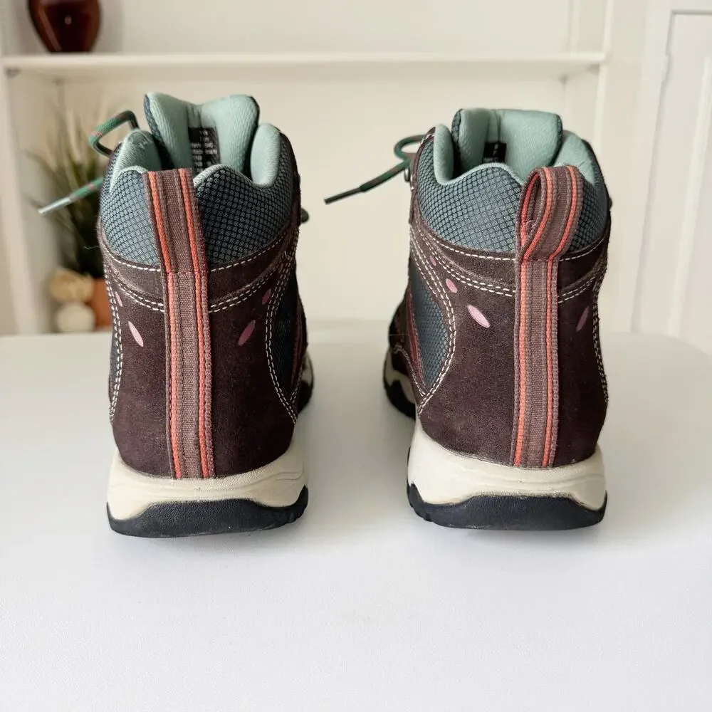 L.L. Bean Women's Trail Model 4 Hiking Boots in Coffee Bean/Camp Green Size 7 - Picture 5 of 6